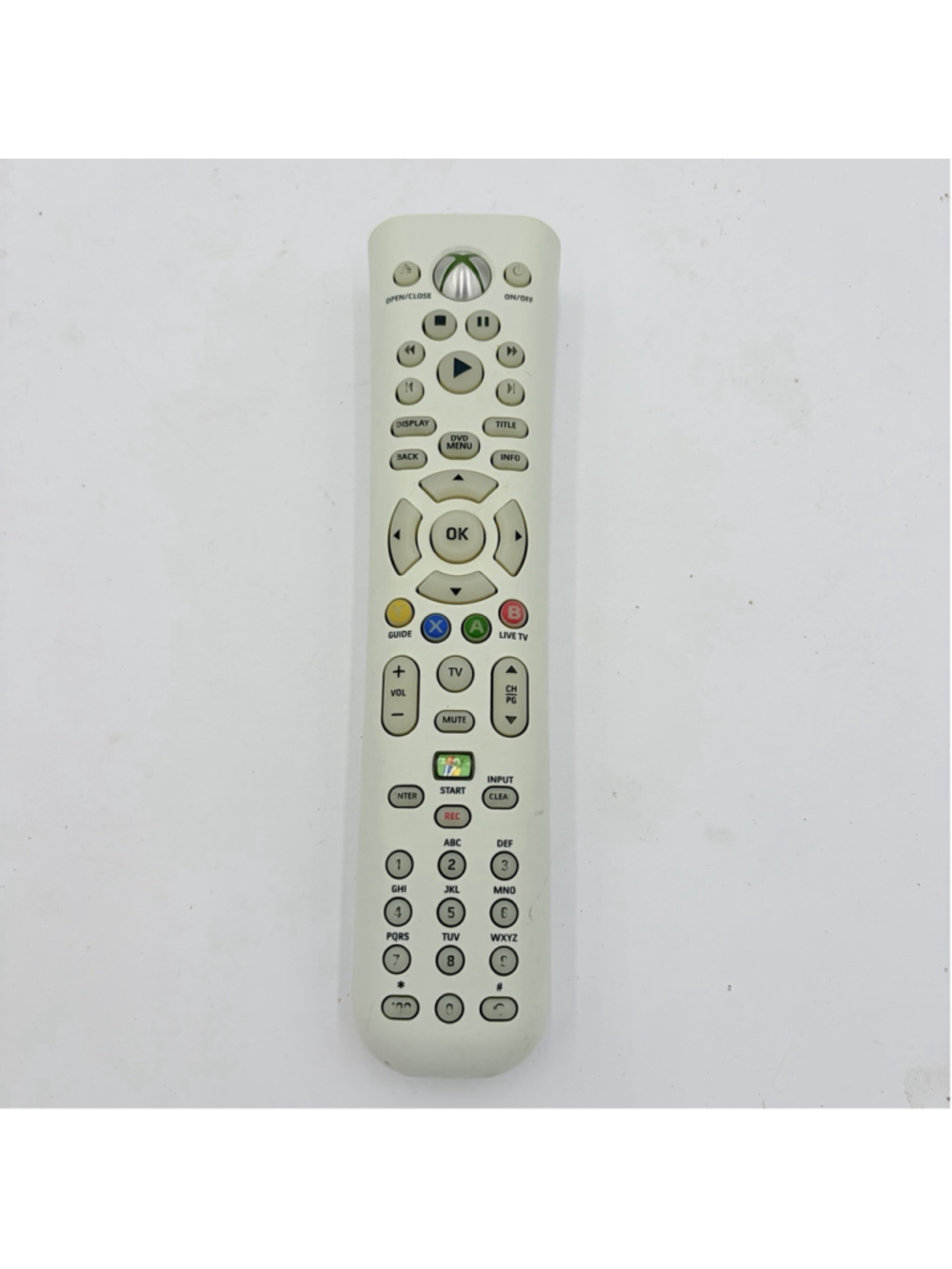 Microsoft Xbox 360 Universal Media Remote Control White DVD